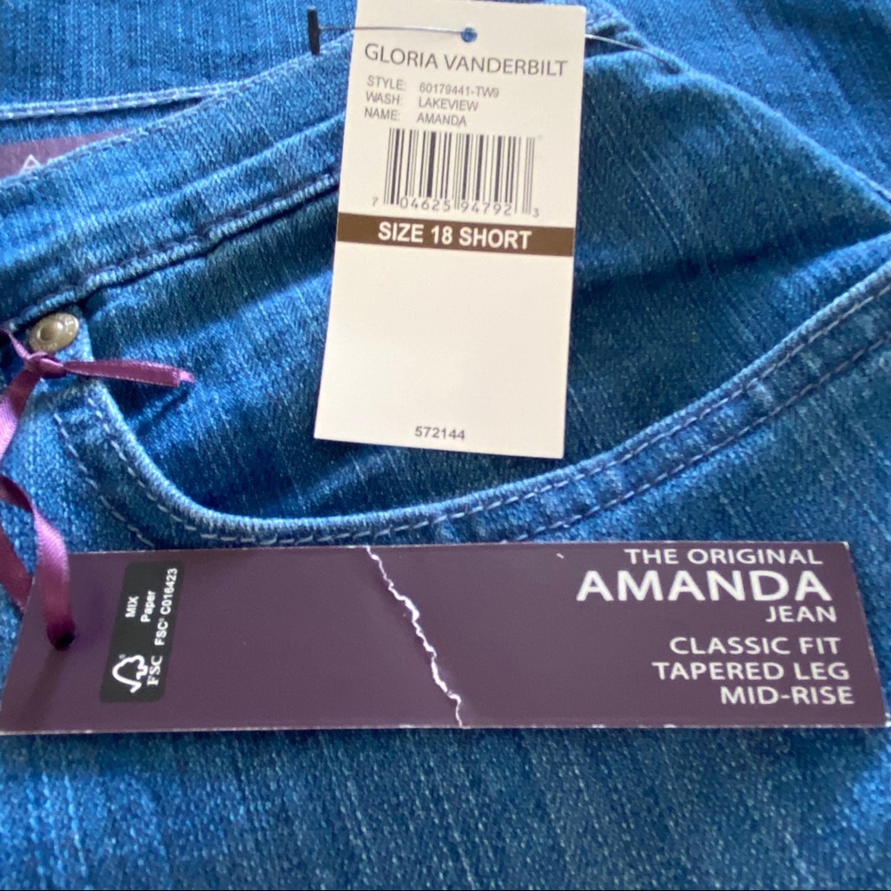 GLORIA VANDERBILT Womens Amanda Lakeview - NWT - Picture 7 of 11